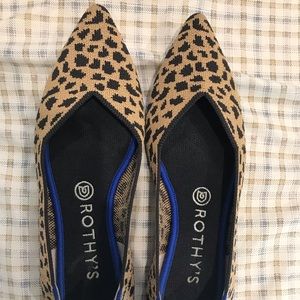 Rothy’s size 8.5 leopard points euc